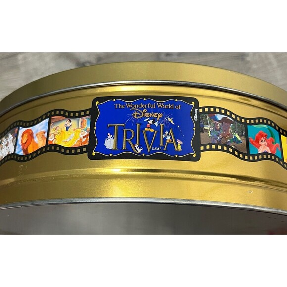 Wonderful World of Disney Trivia Board Game Mickey Mouse Vintage 90 Tin COMPLETE - Picture 7 of 8